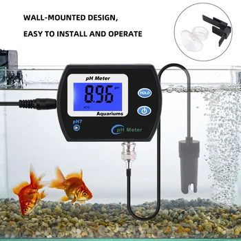 Profesjonalny precyzyjny pH-metr do akwarium Многопараметрический Monitor jakości wody online pH-monitor Ацидометр US/EU plug