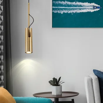 Prosta sztuka moda lampa wisząca spotlight Дингинг pokój oświetlenia domu nowoczesny oszczędny chip led lampy bar kawiarnia