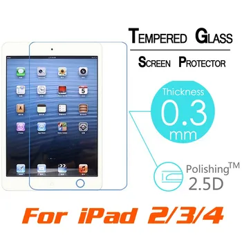 Protector szkło hartowane do Apple iPad 4 3 2 Guard folia ochronna dla iPad 2 3 4 9.7 inch 2.5 D HD Glass