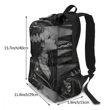 Punk Backpack The Punk Rock Bride Shopper Plecaki Teenage Bag wielofunkcyjna druku wysokiej jakości męskie - Modne torby damskie