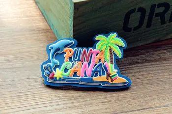 Punta Cana, Dominikana Turystyka Podróże pamiątka 3D gumy Magnes na lodówkę pomysł na prezent