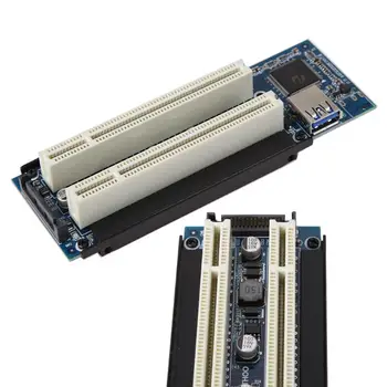 Riser Card PCI-E Express X1 to Dual PCI Riser Extend Adapter Connector Add Card Expansion Card For PC Computer Windows XP, LINUX