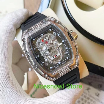 RM Limitde Edition męskie zegarki top luksusowej marki zegarek Kwarcowy zegarek silikonowy pasek jubileuszowe prezenty