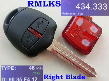 RMLKS zdalny klucz 2 Przycisk 433 Mhz LCK46 4D61 pasuje do Mitsubishi L200 Pajero Pajero Montero Triton MIT8 MIT11R Blade