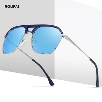 ROUPAI okulary mężczyźni 2020 polaryzacyjne marki projektant mody wysokiej jakości jazdy uv400 okulary dla mężczyzn gafas de sol hombre