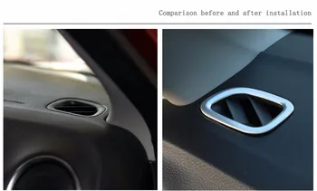 Samochód ABS chrom wnętrze klimatyzacja gniazdo pokrywa akcesoria samochodowe do Suzuki Vitara Escudo 2016