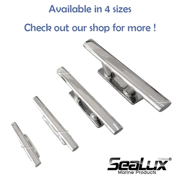 Sealux Oval cleat Small Deluxe cleat Marine Grade Stainless Steel 316 Hardware Boat accessories for Boat Yacht Fishing