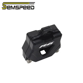 SEMSPEED For logo Yamaha R6 1999-2018 2019 Motorcycle Key Cover Case Head Shell YZF R6 2003 2004 2005 2006 2007 2008 2009 2010