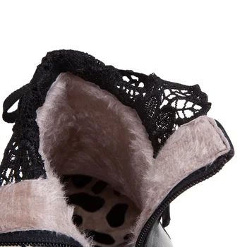 Sgesvier 2020 nowe botki dla kobiet sznurowania, klamry toe biały kwadratowy wysoki obcas buty na platformie damskie modne buty