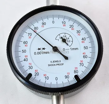 Shahe 0-1 mm dial indicator 0.001 mm dial indicator gauge metric measurement tools gauge indicator tool