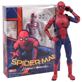 SHF Spider Man Homecoming Spiderman PVC figurka kolekcjonerska model zabawki z detalicznej skrzynią