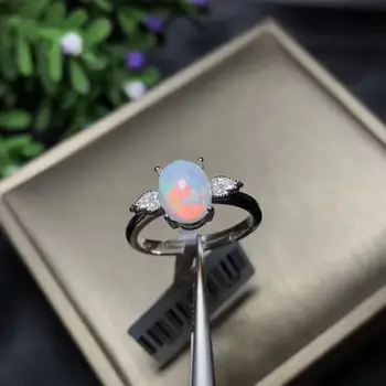 Sklep nowości, polecane właścicielem naturalnego opal Kobiet pierścienie zmieniają kolor ognia tajemnicze srebro próby 925 rozmiar regulowany