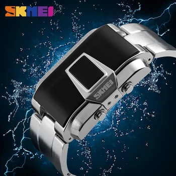 SKMEI 1179 Męskie zegarek sportowy LED Creative Wodoodporny Watch Top Luxury Watches Fashion Men Relogio Masculino Xfcs