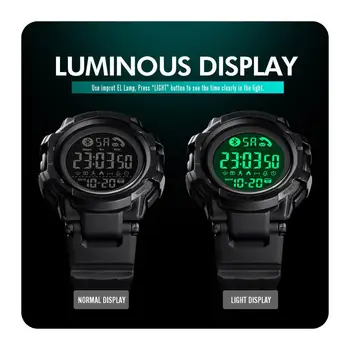 SKMEI LED Display męskie zegarek elektroniczny kalendarz krokomierz Chrono stoper przypomnienie o wywołaniu sportowe zegarki Reloj hombre 1501