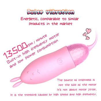 Skok jajko wibrator z кроличьим uchem sex zabawki dla kobiet 10 Szybkość G - Spot wibrator łechtaczki stymulator pochwy masaż zabawka dla dorosłych