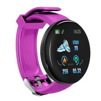 Smart Watch HD ekran LCD zegar Motion fitness tracker rytmu serca, ciśnienie krwi i tlenu monitor dla telefonów z systemem Android IOS