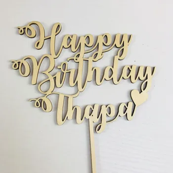 Spersonalizowane Szczęśliwy urodziny ciasto Topper z miłością,urodziny ciasto Topper wystrój dostawy,nazwę użytkownika ciasto Topper,jako prezent