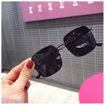 Spolaryzowane kwadratowe czarne okulary dla kobiet wysokiej jakości lustrzanka odcienie dla kobiet marki projektant jazdy okulary sun mujer de sol