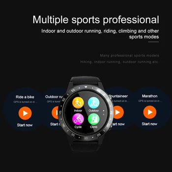 Sportowe inteligentny zegarek mężczyźni kobiety monitorowanie rytmu serca/ciśnienia krwi gps tracker fitness wodoodporne inteligentny zegarek dla smartfona
