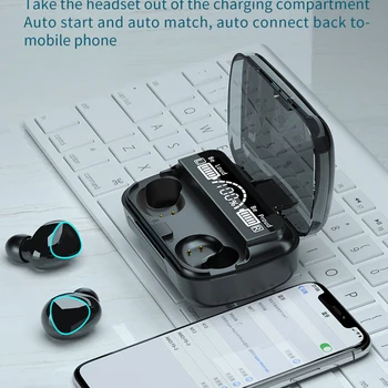 Sportowy zestaw słuchawkowy Bluetooth bezprzewodowa бинауральная stereo magnetyczna sportowa wodoodporna sieć telefoniczna awaryjne ładowanie zestawu słuchawkowego Bluetooth