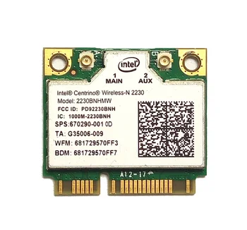 SSEA New for Intel Wireless-N 2230 2230BNHMW half mini PCI-E Wifi Bluetooth4.0 Card for HP DV4 DV6 DV7 G4 G6 G7 SPS:670290-001