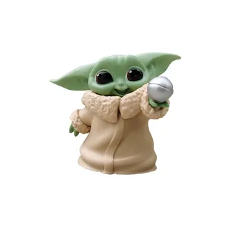 Star Wars Baby Yoda kolekcja figurka model lalki gorące kawai zabawki dla dzieci Nowy rok ozdoby świąteczne prezenty dla dzieci