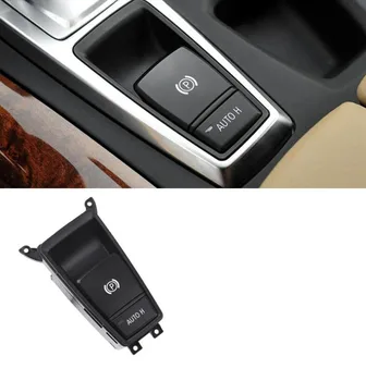 Stylizacja samochodu wnętrze TPU P elektroniczny przełącznik hamulca ręcznego P przycisk pokrywa zestaw wewnętrzne ozdoba do BMW E70 E71 X5 X6 2007-2013