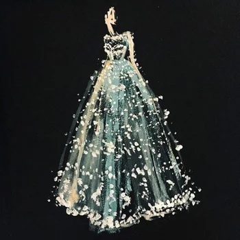 Suknia ślubna odzież nowa dostawa DIY Kryształ pełna wiertarka kwadrat 5D Diament malarstwo haft 3D krzyżem zestaw mozaika okrągły rhinestone