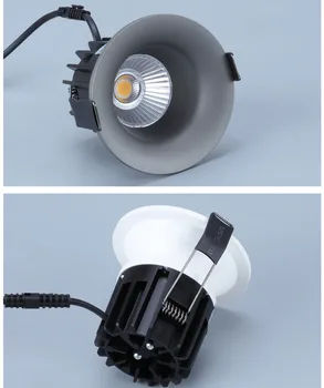 Super jasne oprawa led COB Dimmable 7 W, 9 W, 12 W, 15 W led lampa sufitowa AC110-220V led lampa sufitowa z 3 kwiatami