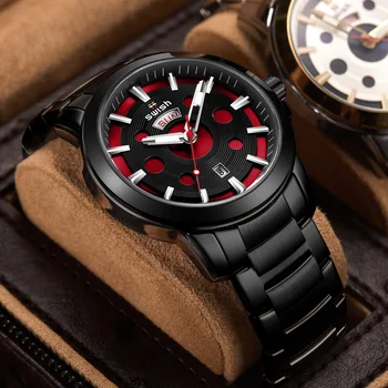 SWISH luksusowe zegarki dla mężczyzn w 2020 czarny Reloj Hombre mężczyzna wodoodporny zegarek kwarcowy ze stali nierdzewnej świecące zegarki sportowe