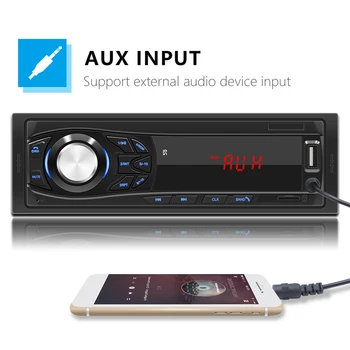 SWM-1030 Single 1-DIN Car Stereo odtwarzacz MP3 radio FM, AUX TF Card U Disk Head Unit In Dash Digital Media Receiver