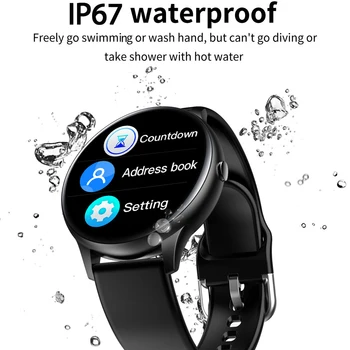 Termometr ciała inteligentne zegarki Mężczyźni Kobiety ciśnienie tlenu monitor fitness tracker zegar dla systemu Android IOS wodoodporny Smartwatch