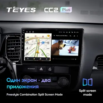 TEYES CC2L CC2 Plus dla Mitsubishi Outlander 3 GF0W GG0W 2012-2018 radioodtwarzacz samochodowy multimedialny Odtwarzacz wideo nawigacja No 2din 2 din