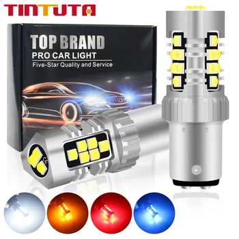 TINTUTA 1szt CANBUS BAY15D LED 1157 LED P21/5W 3030 21LED Turn Brake Backup Light 12V Car Tail Bulb hamulcowe światła wstecznego lampa