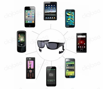 TR90 mocna rama UV400 okulary polaryzacyjne zestaw słuchawkowy Bluetooth odłączany głośnik stereo bezprzewodowe słuchawki HIFI Dla smartfonów