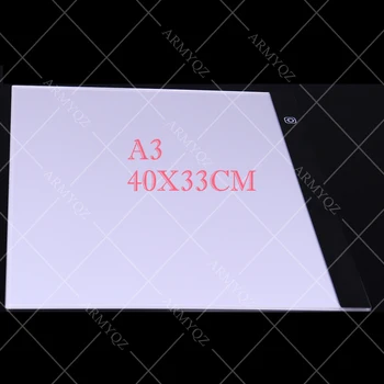 Trzystopniowa Dimmable Led Light Pad for Diamond Painting Eye Protection A3 Size for Diamond Embroidery Tablet,narzędzia,akcesoria