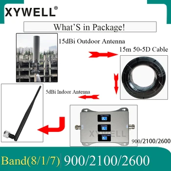 Trójzakresowy 900/2100/2600 Mhz wzmacniacz telefonu 4G cell przekaźnik 2G 3G 4G cell wzmacniacz 4G wzmacniacz sygnału GSM, UMTS, LTE
