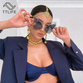 TTLIFE 2020 damskie okulary Mody luksusowej marki projektant motyl oversize damskie okulary przeciwsłoneczne dla kobiet UV400 Gafas De Sol