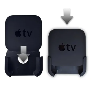 TV Mount for Apple TV 4K 4th Wall Mount uchwyt do Apple TV 4th i 4K Silikonowy pilot zdalnego sterowania Siri etui