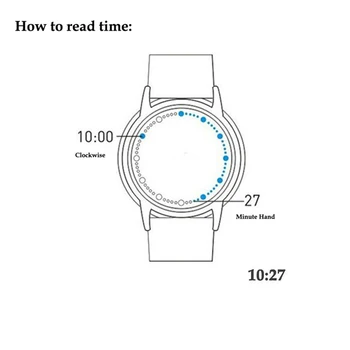 Twórczy oprawa led wyświetlacz męskie cyfrowy zegarek instrukcja książka dotykowy ekran ze stali nierdzewnej styl sportowy gumowy pasek prezent