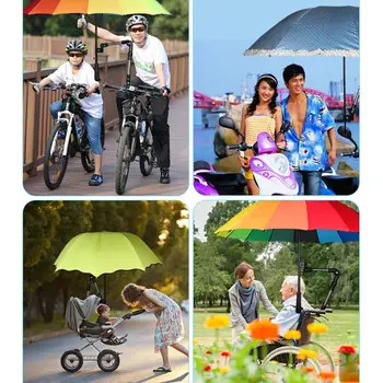 Uniwersalny składany parasol uchwyt podstawka regulowana dołączyć odłączyć zacisk dla osób na wózkach inwalildzkich statyw kamery Бицикл wózek