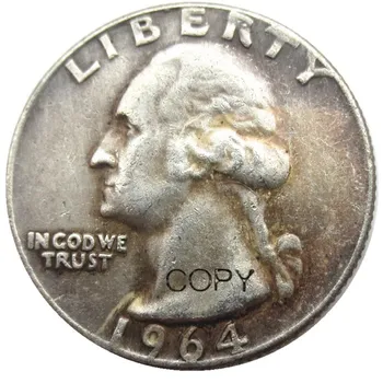 USA zestaw(1932-1964) P/D/S 14шт Waszyngton ćwierć posrebrzana replika monety