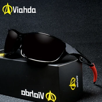 VIAHDA Brand Design okulary polaryzacyjne mężczyźni jazdy odcienie męskie okulary dla mężczyzn lustro Gogle UV400 Oculos