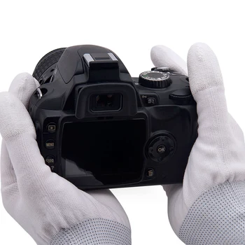 VSGO antystatyczne fotograficzne rękawiczki 1 para profesjonalnych środków czyszczących rękawic do Nikon Canon Sony DSLR i фотообъектива