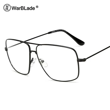 WarBLade Eyewears rocznika kwadratowe męskie oprawki okularowe Luksusowe markowe złote kolorowe folie przeciwsłoneczne oprawki okularowe