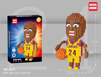 Weagle super basketball star James Davis Curry Alexander Howard diamond building block action figure for children gifts