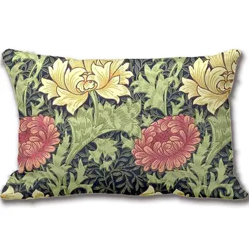 William Morris Chryzantemy Vintage Floral Art Throw Pillow Case Dekoracyjna Poszewka Poszewka Customize Gift By Lvsure