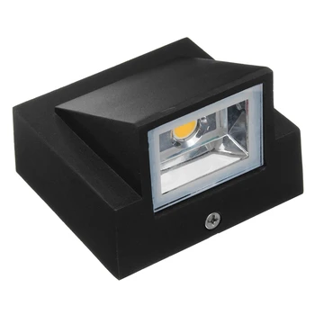 Wyrafinowany design LED kinkiet z jedną głowicą 5w COB ganek ścienne kinkiety światło kryty basen oświetlenie krajobrazu AC110-220V