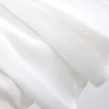 Wysoka talia damska spódnica w kształcie trapezu formy stałe midi elastyczne długie spódnice damskie 2021 wiosna nowa biała moda słodkie koreański dziewczyna dno