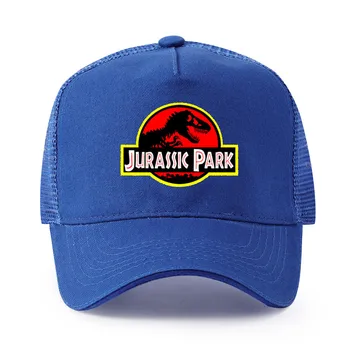 Wysokiej jakości czystej bawełny mężczyźni Park Jurajski logo drukowane czapka z daszkiem cap kobiety MODA STYL